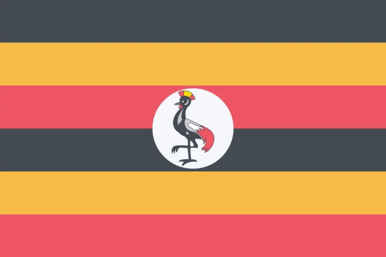 Flag Uganda illustration vector